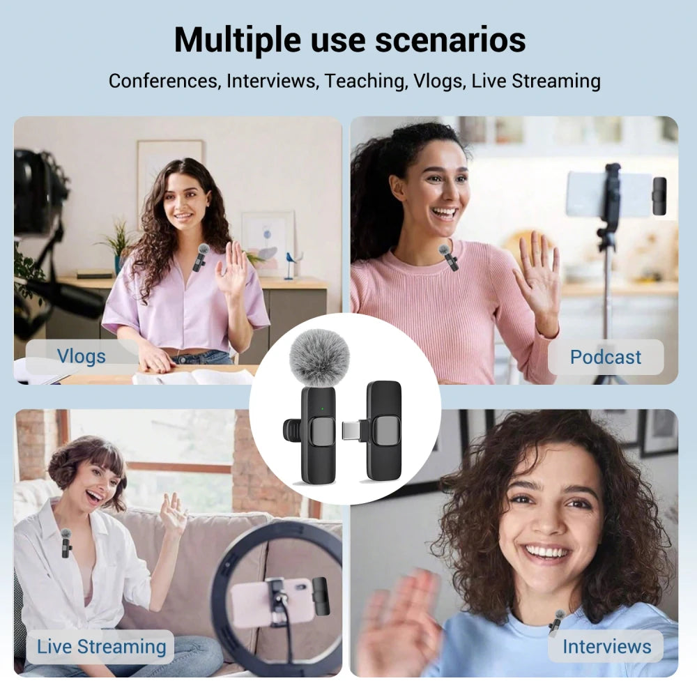 Type-C Wireless Lavalier Microphone
